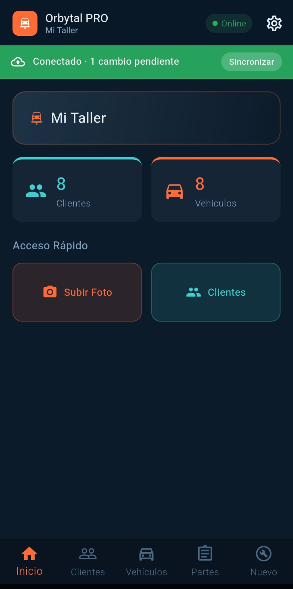 App móvil Orbytal PRO